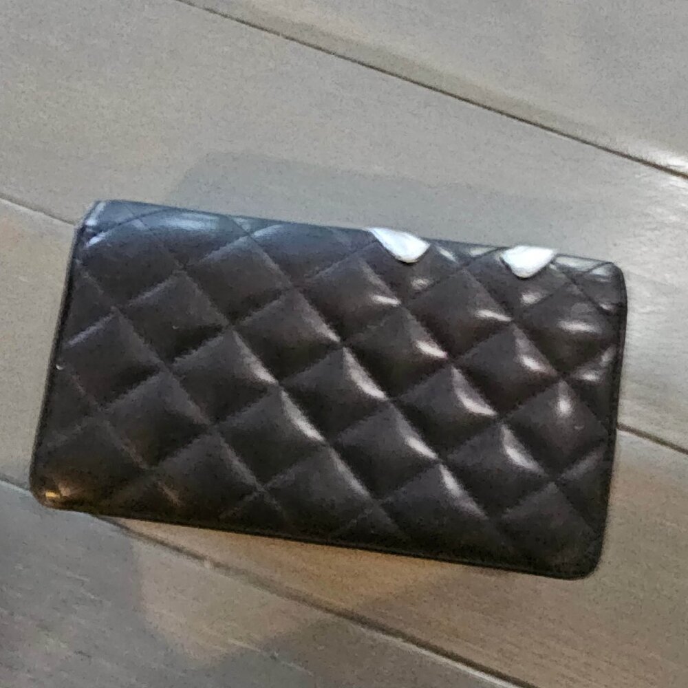 CHANEL Black Calfskin Quilted Cambon  Wallet One Size - Picture 3 of 15